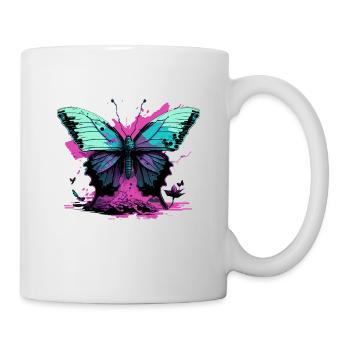 Butterfly Glowing Colors - Mug - white - Right