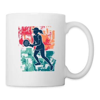 Padel Tennis Padel Tennis Vintage Femmes Padel - Mug blanc - blanc - Droite