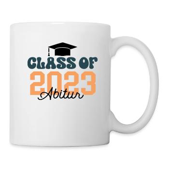 Class Of 2023 Outfit Abi 23 Abitur Hut Abschluss - Tasse - Weiß - Rechts