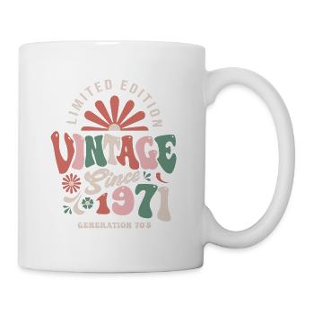 1971 Anniversaire 1971 vintage - Mug blanc - blanc - Droite
