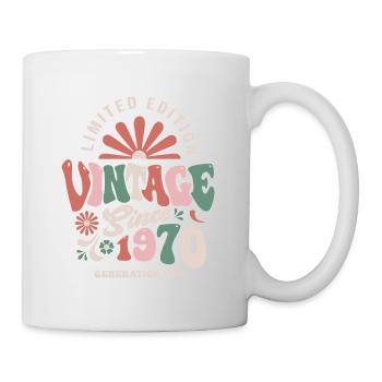 1970 Anniversaire 1970 vintage - Mug blanc - blanc - Droite
