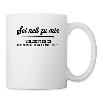 Medizin Student Medizinstudium Facharzt Anästhesie - Tasse - Weiß - Rechts