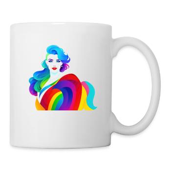 Lesbian T-Shirts - Lesbian Girl LGBT Design - Tasse - Weiß - Rechts