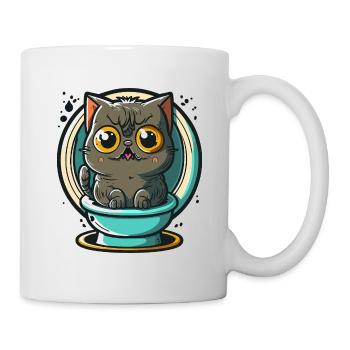 Pris en flagrant délit - Mug blanc - blanc - Droite