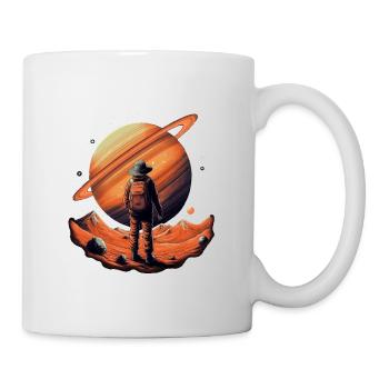 Errance dans l’univers - Œuvre d’art surréaliste - Mug blanc - blanc - Droite