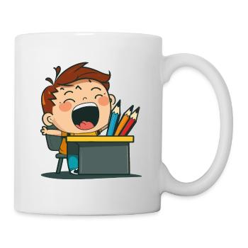 Excited Schoolchild - Mug - white - Right