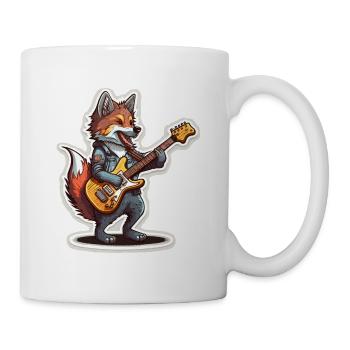 Rocker Wolf - Tasse - Weiß - Rechts