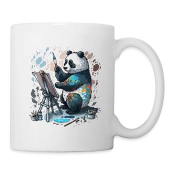 Panda artistique - Mug blanc - blanc - Droite