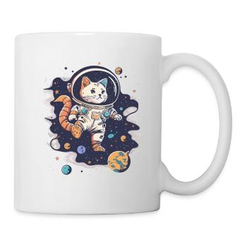 Katzenartige Weltraum-Abenteurerin - Tasse - Weiß - Rechts