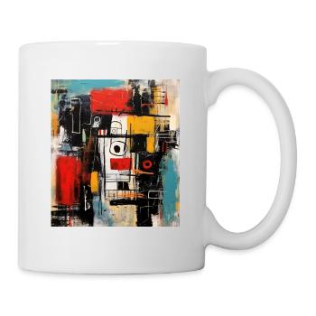 STREET ART ABSTRAKTION - Tasse - Weiß - Rechts