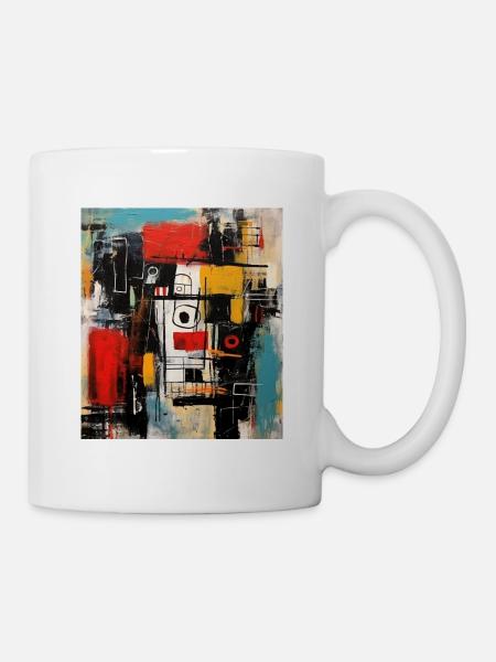 STREET ART ABSTRACTION - Mug blanc - blanc
