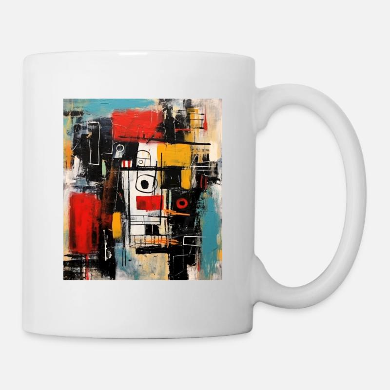 STREET ART ABSTRACTION - Mug blanc - blanc