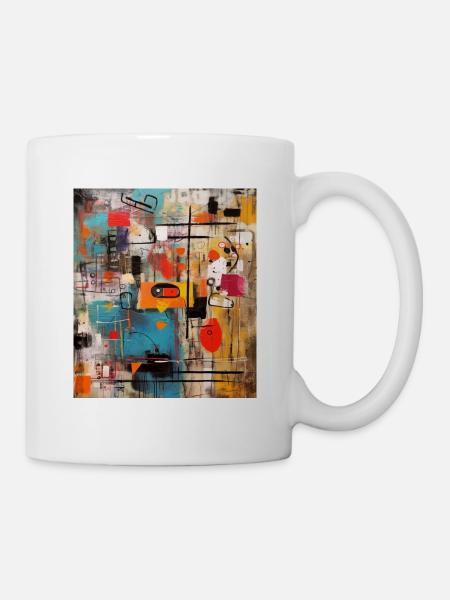 STREET ART FANTASIE - Tasse - Weiß