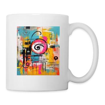 STREET ART IMAGINATION - Mug blanc - blanc - Droite
