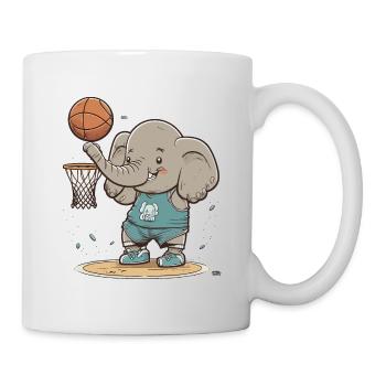 Basketball Elephant - Mug - white - Right