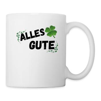 Alles Gute - Tasse - Weiß - Rechts