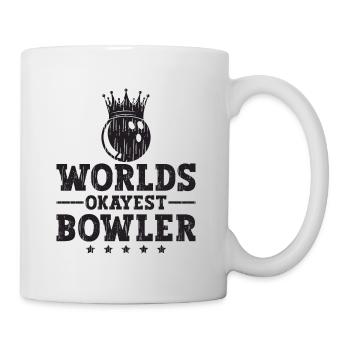 Worlds Okayest Bowler Bowlingkugel für - Tasse - Weiß - Rechts