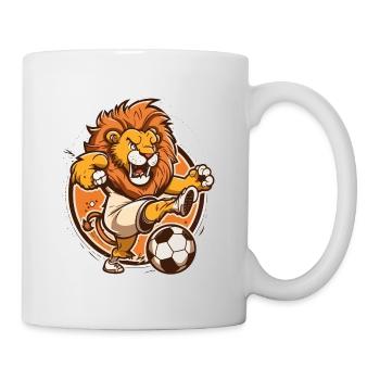 Lion Soccer Star - Mug blanc - blanc - Droite