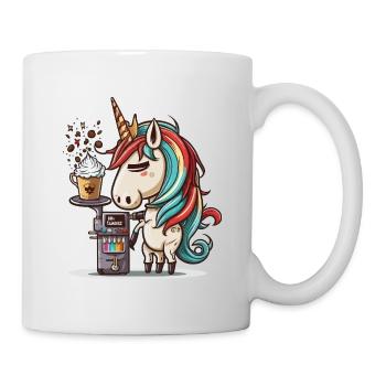 Coffee-making Unicorn - Mug - white - Right
