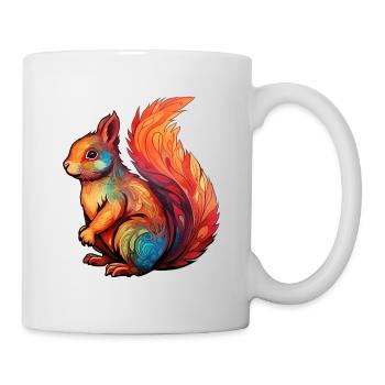 Eichhörnchen - Tasse - Weiß - Rechts