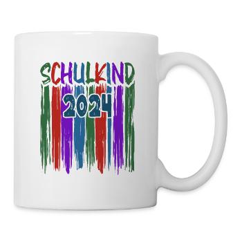 Einschulung 2024 1. Klasse Erstklässler - Tasse - Weiß - Rechts