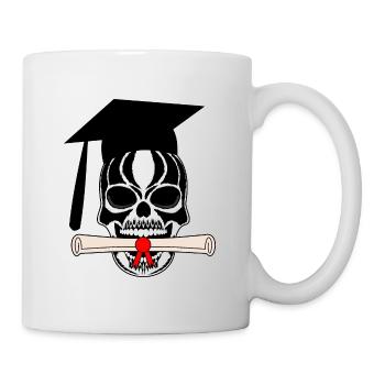 Skull and crossbones conclusion - Mug - white - Right