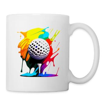 Golfball - Tasse - Weiß - Rechts