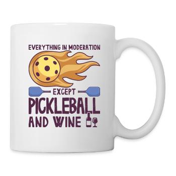 Pickleball und Wein für Pickle Ball, Was That out - Tasse - Weiß - Rechts