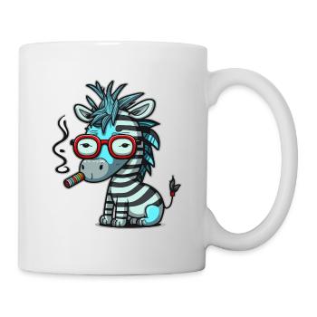 Zebra Funk - Mug blanc - blanc - Droite