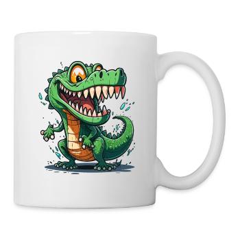 Gator souriant - Mug blanc - blanc - Droite