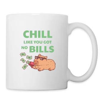 Chilling Capybara Chill comme si vous n’aviez pas de factures - Mug blanc - blanc - Droite