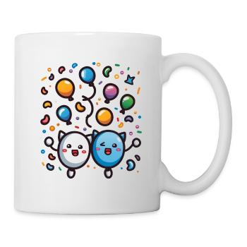 Carnival joy with confetti - Mug - white - Right