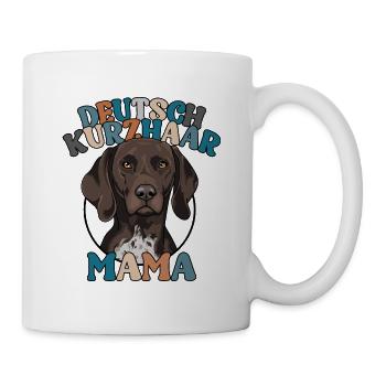 Braque allemand à poil court Mama chiens de chasse Wilsigns - Mug blanc - blanc - Droite