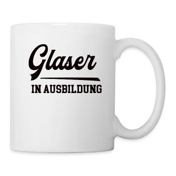 Glaser in Ausbildung Glaserausbildung Lehrling - Tasse - Weiß - Rechts