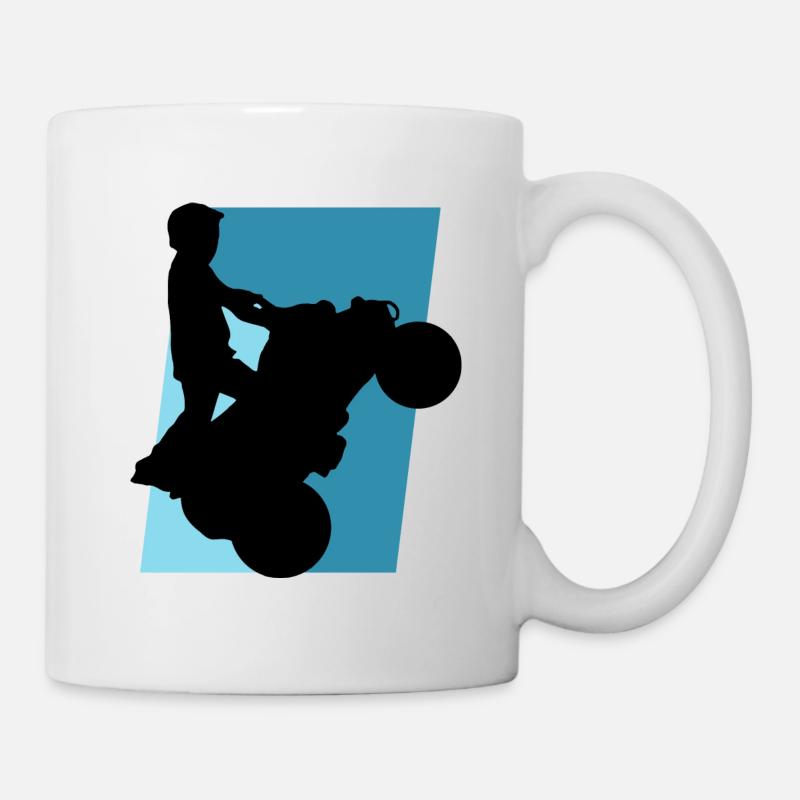 Stunt Quad ATV Quad - Tasse - Weiß