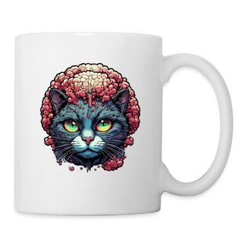 Cool Cat / Funny / Animal / Pet / Crazy - Mug - white - Right