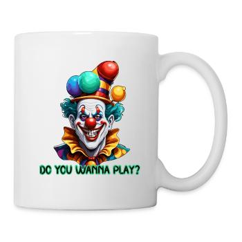 Clown / Zirkus / Fasching / Karneval / verspielt - Tasse - Weiß - Rechts