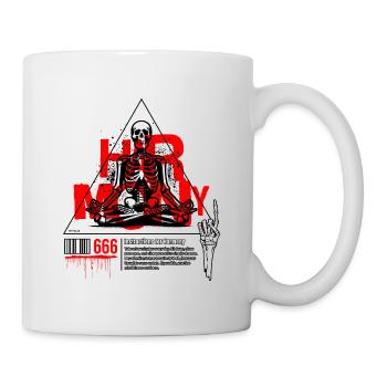 Harmony Skull / Totenkopf Relax / chill out FS0218 - Mug blanc - blanc - Droite