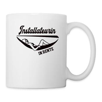 Installateurin in Rente Rentenbeginn Installateure - Tasse - Weiß - Rechts