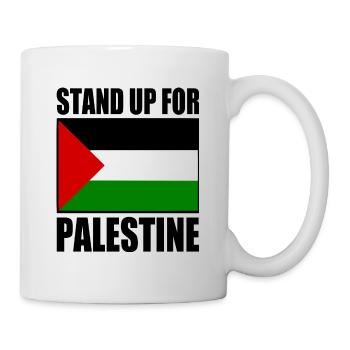 stand up for palestine - Mug - white - Right