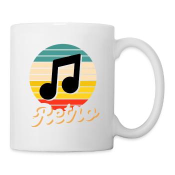 RETRO Musiksammlung - Tasse - Weiß - Rechts