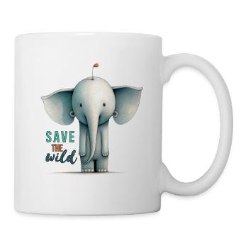 Save the wild !! - Tasse - Weiß - Rechts