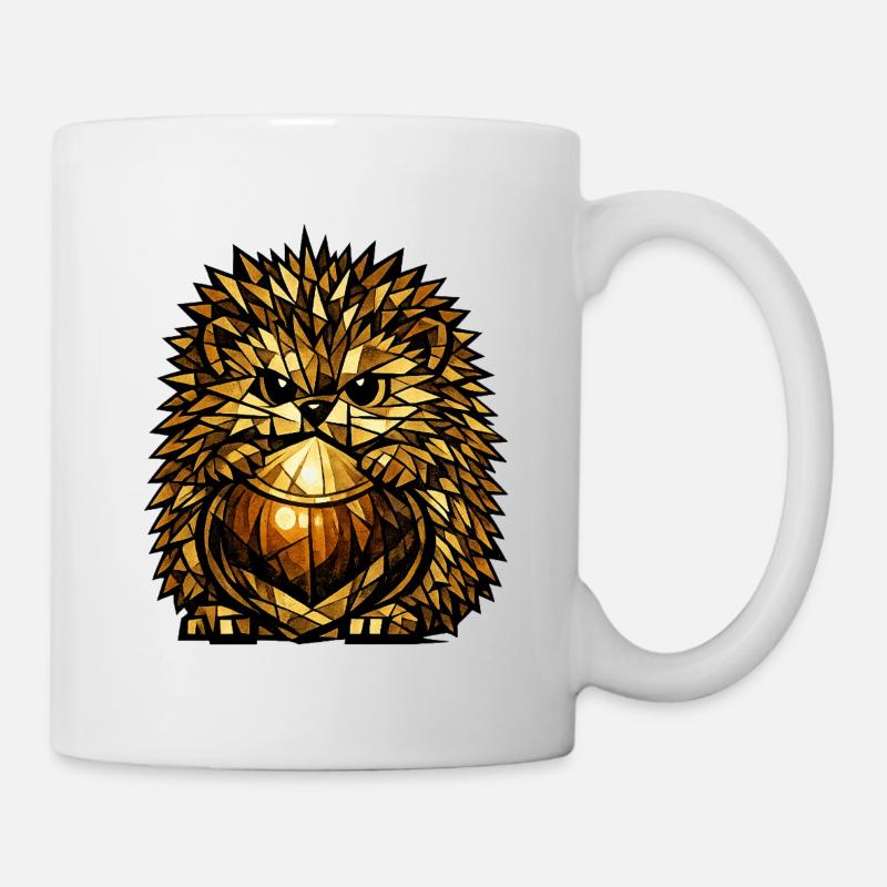 Kastanienigel - Tasse - Weiß