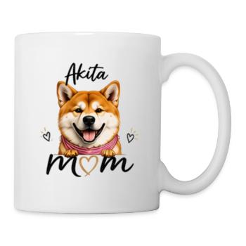Akita Mom – Cadeau pour les amateurs d’Akita - Mug blanc - blanc - Droite