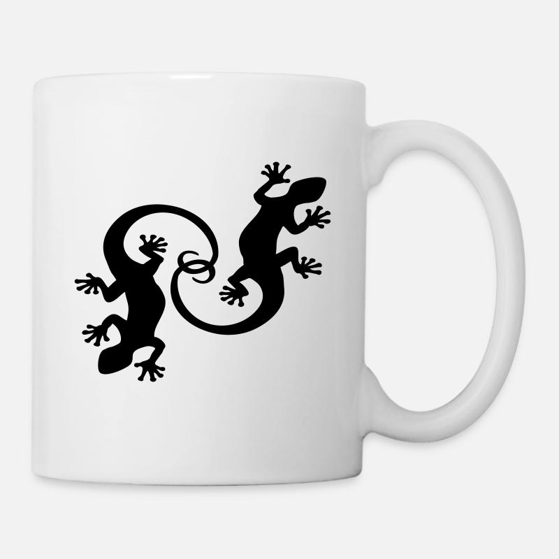 BALI - GECKO TWINS - Tasse - Weiß