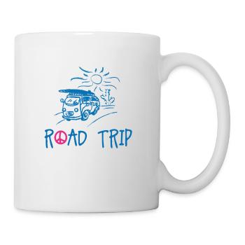 Van on the road - Mug blanc - blanc - Droite