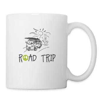 Road trip van - Mug blanc - blanc - Droite