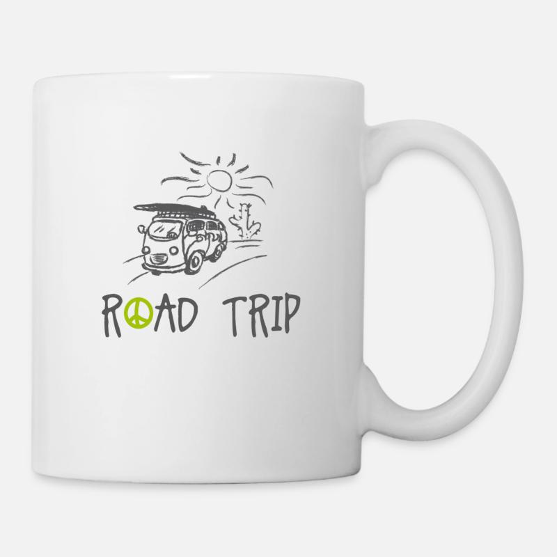 Road trip van - Mug blanc - blanc