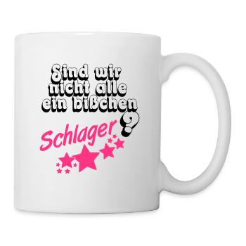 Schlager Party , Schlager Musik , Schlager Spaß - Tasse - Weiß - Rechts
