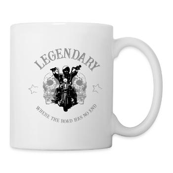 Legendary - Biker - Motorcycle - Skull - Rocker - Mug - white - Right